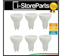 6 PEZZI LAMPADA DICROICA LED FARETTO SPOT LAMPADINA GU10 220V LED DA 8W SMD [EEK: A+++]
