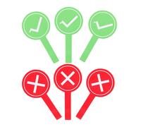 6 Pezzi Lavagna Votazione Manuale Per Classe