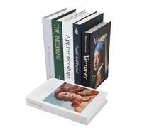 6 Pezzi Libri Decorativi, Set di Libri Finti Decorativi Moderni, Impilati Libro Falsi con Copertina Rigida, Libro da Esposizione Falso per la Decorazione di Tavolini da Caffè/Scaffali (C)