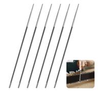 6 Pezzi Lima Catena Motosega, 4mm Lima Motosega, Lime Rotonde per Catene di Motosega, Lime per Motosega, Affilacatene per Motosega Generale, Set di Lime per Affilare Manualmente Catene per Motosega