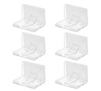 6 Pezzi Limitatore Finestra e Porta Scorrevole con Chiusura | Plastica Trasparente, Look Minimalista, Facile da Usare, Protezione per Animali, Resistenza al Vento
