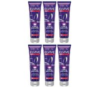 6 pezzi L'OREAL ELVIVE PURPLE BALSAMO Anti-Giallo Capelli grigi, schiariti 150ml