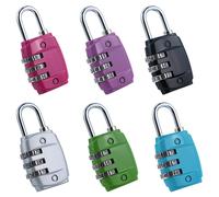 6 Pezzi Lucchetto Combinazione Piccolo, 3 Cifre Lucchett Disponibile In 6 Colori
