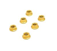 6 pezzi M10*1,25 T6-7075 Dadi for asse ruota dentata posteriore(Gold)