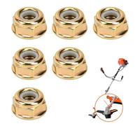 6 pezzi M10 x 1,25 Brushcutter Blade Dadi a filettatura sinistra | Dadi universali a filettatura inversa M10 passo 1,25 per decespugliatori e tagliabordi, accessori per teste di ingranaggi