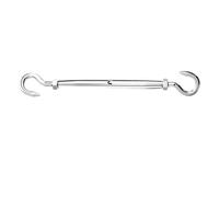 6 pezzi M5 - M12 Ganci in acciaio inossidabile 304 e occhiello for regolare il dispositivo di tensione della fune metallica con tenditore a catena per Corda(M10,Type 4)