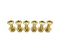 6 pezzi M8x1 25 bulloni in titanio viti dado compatibili con parti automobilistiche di motociclette per moto rotore del freno a disco mountain bike pignone catena posteriore CRF KXF(Gold)