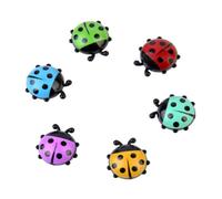 6 Pezzi Magnete da Frigorifero a Coccinella in Plastica, 3d