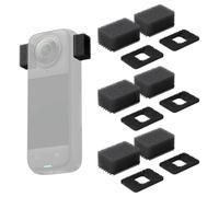 6 Pezzi Manicotti Antivento per Microfono per Insta360 X3/X4 Parabrezza Manicotto per Protezione Antirumore Audio Accessori con Velcro Windscreen per Microfoni Fotocamere Sportive