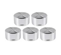 6 pezzi Manopole for fornelli a gas in metallo, controllo fornello, fornello, forno, bruciatore, piano cottura, interruttore, accessori(Silver 3)
