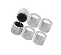 6 Pezzi Manopole In Metallo Cromato Per Chitarra Basso Manopole Del Potenziometro Per Il Controllo Della Velocità Accessorio per Chitarra Strumento