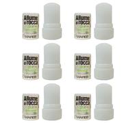 6 pezzi MAREB ALLUME DI ROCCA NATURALE stick post rasatura 120gr