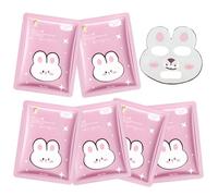 6 Pezzi Maschera Viso Idratante, Maschera Viso Animali, Maschere viso in Tessuto, Schiarenti e Lenitive, Set Maschere VisO Regalo di Pasqua, per Ragazze Adolescenti e Donne