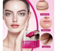 6 pezzi Maschere viso in idrogel a forma di V per sollevamento e collagene, cura del viso, sollevamento e rassodamento, maschere viso, sollievo dalla pressione del mento, cerotti per il sollevamento d