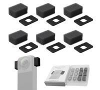 6 pezzi Mic Muff per Insta360 X4 Protezione Microfono Antivento, Microfono Parabrezza Schiuma Antivento Filtro Antivento Esterno Premium Copertura Antirumore per Insta360 X4