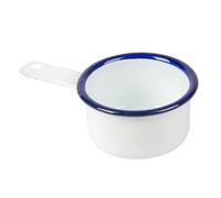 6 pezzi - Mini pentole 'Enamelware' 200 ml 15,6 x 9 x 4,7 cm bianco ferro smaltato