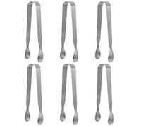 6 Pezzi Mini Pinze per Servire in Acciaio Inox Pinze Piccole Multiuso Pinze per Zucchero Ghiaccio Pinze per Gadget da Cucina Pinze per Tea Party, Caffè, Cucina, Bar, Barbecue, Buffet