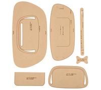 6 Pezzi Modello Acrilico Per Borsa, 15 X 6,9 X 2 Pollici Borsa a Tracolla Manuale Borsa Per Petto Portfolio Stampo Modello Trasparente Stencil Per Artigianato in Pelle Fai da Te