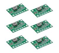 6 Pezzi Modulo Alimentazione Regolabile, Convertitore di Tensione DC-DC Step Down 5-16V a 1.25V/1.5V/1.8V/2.5V/3.3V/5V 3A, Scheda Step Down Regolabile per Progetti Fai da Te e Elettronica