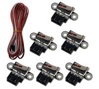 6 pezzi Modulo di finecorsa meccanico per stampante 3D Mini interruttori di finecorsa con cavo a 3 pin da 1 m per parti di stampanti
