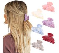 6 Pezzi Mollette Capelli Donna Pinza per Capelli Piccole Mollettoni per Capelli Antiscivolo Moda Mollettone Capelli In Acrilico per Donne e Ragazze Accessori per Capelli