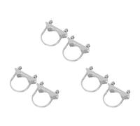 6 Pezzi Morsetto per Montaggio Antenna U-Bolt Hardware di Montaggio Morsetto per Albero 'Antenna Accessori per Staffa Un Ganascia Un V per Antenna