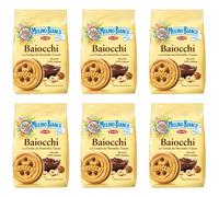 6 pezzi MULINO BIANCO BAIOCCHI biscotti Crema alla Nocciola e Cacao dolci 260g