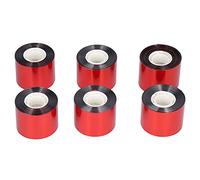 6 pezzi Nastro dissuasore riflettente per uccelli, nastro spaventapasseri per forniture da giardino Argento + Rosso