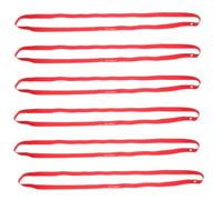 6 Pezzi Nastro Protettivo Cerchio Bici in Nylon Rosso 77cm | Antipressione per Ruote Urbane, Applicazione Rapida, Aiuta Contro Rigonfiamenti e Scoppi