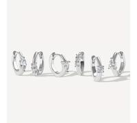 6 pezzi - Nuovo set di orecchini in zirconia europea e americana per , il a scuola e la stagione della laurea, con un design unico