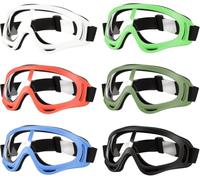 6 Pezzi Occhiali Di Protezione Sci, Bicicletta Regolabili Adatti | Occhiali Di Protezione Antivento Per Bambini E Adulti, Per Laboratori, Ciclismo, Sci Disponibili In 6 Colori