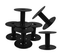 6 Pezzi Organizer per Cavi di Prolunga, Bobina Elettrica in Pp Nero | Avvolgimento Ordinato, Stabile e Salvaspazio, per Cavi da Saldatura in Garage e Fabbrica