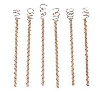 6 Pezzi Pali per Piante Elettrocoltura, Antenne in Filo di Rame Pali da Giardino Supporto Stabile Anelli Tensori Kit per la Coltivazione di Piante da Giardino Frutta Verdura,