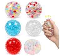 6 Pezzi Palline Antistress, Squishy Stressball | Sensory Stress Ball per Esercizio Alle Mani e Alleviare lo Stress, Giocattolo Antistress per Bambini e Adulti Autistici