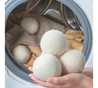 6 pezzi Palline asciugatrice in lana e riutilizzabili | Riducono pieghe e elettricità statica | Elementi essenziali per il bucato Versione aggiornata - 6 pezzi,Versione aggiornata - 3 pezzi,Confezione