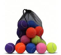 6 pezzi Palline da tennis ad alta elasticità e durevoli, adatte per allenamento, fitness e massaggio per animali domestici, adatte per competizioni giovanili 6 pezzi da tennis,6 giallo fluorescente,6 