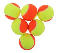 6 Pezzi Palline da Tennis Morbide, Allenamento, Gomma Gialla | Rimbalzo Ridotto, Uso a Casa e Lezione, Forma Rotonda, Visibilità Alta, per Giovani Principianti