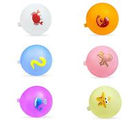 6 Pezzi Palloncini da Acqua Riutilizzabili,Silicone Bombe D'acqua,Adatti per Estivi Piscina Spiaggia Giardino.