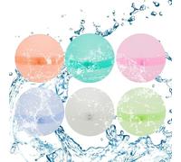 6 Pezzi Palloncino d'Acqua Magnetico,Palloncini Acqua Riutilizzabili,Palloncini d'Acqua Divertenti All'Aperto Estivi per Estivi Spiaggia Piscina Giardino Palloncini Gioco per bambini e Adulti