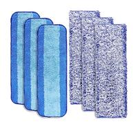 6 pezzi Panni di Ricambio per Mop per Bona, Panni Mocio Panno di Pulizia in Microfibra Lavabile Cuscinetti per Mocio Riutilizzabili di Ricambio per Bona, Legno Duro e Multi-Superficie