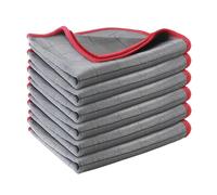 6 Pezzi Panni Microfibra Auto, 30cm Panno in Microfibra di Carbonio,Asciugamano di Pulizia in Vetro Assorbente, Asciugamani Senza Aloni,Panno Magico Vetro, per Pulizia Vetri,Auto,Cucina - Senza Tracce