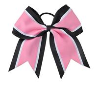 6 pezzi papillon for capelli cheerleader fiocchi fascia elastica for patchwork a strisce accessori for Per Cheerleaders(Color 6)
