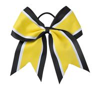 6 pezzi papillon for capelli cheerleader fiocchi fascia elastica for patchwork a strisce accessori for Per Cheerleaders(Color 1)