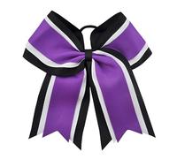 6 pezzi papillon for capelli cheerleader fiocchi fascia elastica for patchwork a strisce accessori for Per Cheerleaders(Color 5)