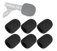 6 Pezzi Parabrezza in Schiuma per Shure Sm58, Antipop Per Microfono, Filtri Pop per Microfono, per Mic a Mano, per KTV, Feste di Famiglia, Nero