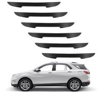6 Pezzi Paracolpi Portiere Auto Proteggi Portiere, Fibra di Carbonio Auto Car Door Bump Protector Sticker, Dispositivi di Protezione per Bordi Della Portiera dell’auto,per Porte Auto (Nero)