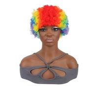 6 Pezzi Parrucche Colorate Afro Soffio Parrucca Sintetica Anni '70 '80 '90 Parrucca Cosplay for Uomo Donna