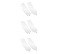 6 Pezzi Pellicola Protettiva da Sabbiatura 0,5mm in PVC Bianco | Sostituzione per Visiera Esterna, Blocco Polvere, Facile da Montare e Cambiare, per Operatori di Sabbiatura