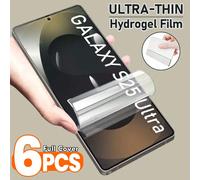 6 pezzi Pellicola protettiva per schermo in idrogel flessibile, compatibile con Samsung Galaxy S26 S25 Edge S24 S23 S22 S21 S20 S10 Ultra Plus FE, Note 20 10 9 8 Ultra, adatto anche per Galaxy A06 A16
