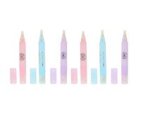 6 Pezzi Penna Correttiva per Nail Art, Rimozione Smalto, Plastica | Uso Professionale per Manicure, Facile da Portare, Pulizia Accurata dei Bordi